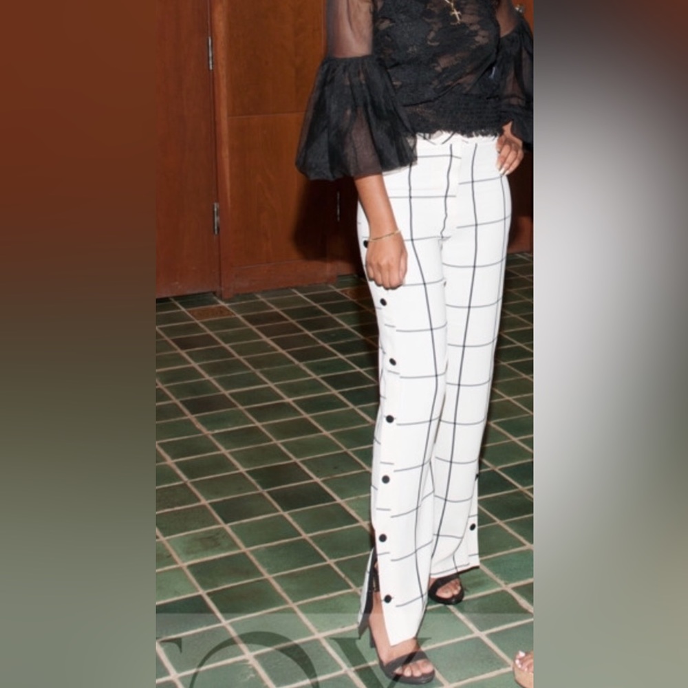 Top shop dress pants with buttons.